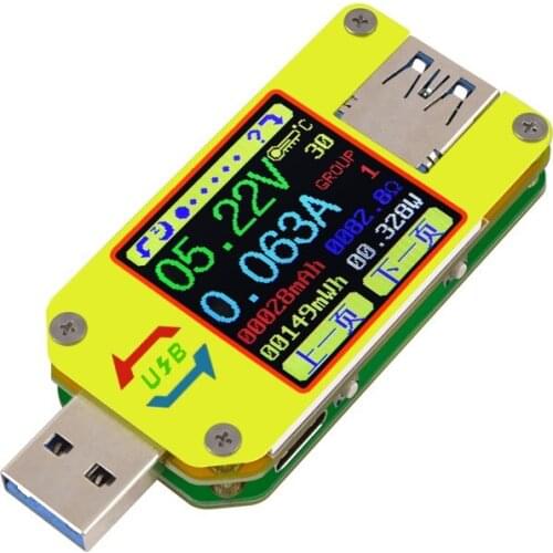 UM34 UM34C for APP USB 3.0 Type-C DC Voltmeter ammeter voltage current meter battery charge measure cable resistance Tester