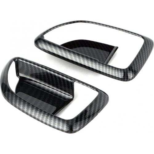 2pcs Carbon Fiber Style Inner Door Handle Trim Fits for Hyundai Grand Starex H1 2019 Car styling