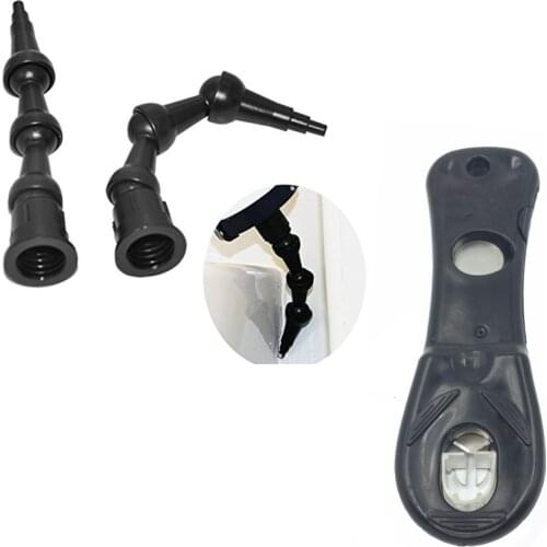 2pcs 360 degree bent nozzle All Corner Use and 1pc Cartridge Cutting Tool Cartridge Sealant Cutter