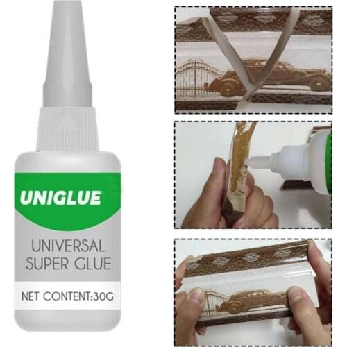 30ml Uniglue Universal Super Glue Strong Plastic Glue For Resin Ceramic Metal Glass PVC Glue New