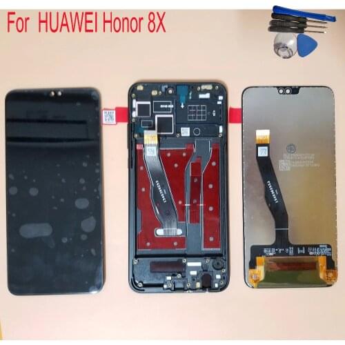 New 6.5" For Huawei Honor 8X JSN-L21 JSN-L42 JSN-L22 LCD Display Touch Screen Digitizer Assembly Replacement With Frame
