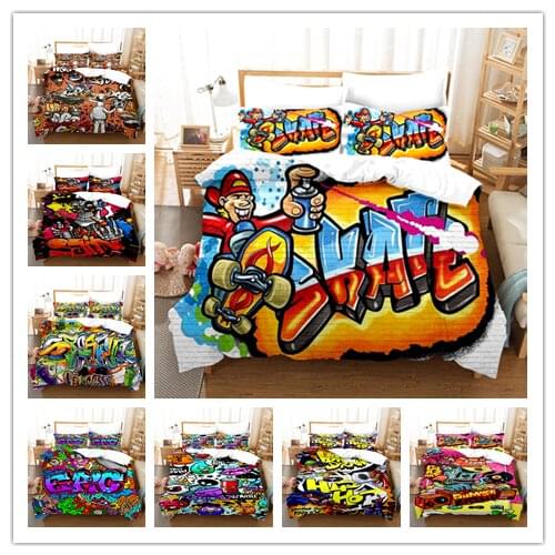 Anime Bedding Set Janpan Naruto Cartoon Printed Duvet Cover Set Character 3D Quilt For Adults Boy Double King Size Home Textiles