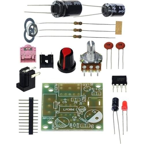 LM386 ultra-micro mini power amplifier board, low power than better kit TDA2030 consumption 3~12V, A0M4