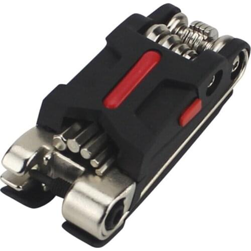 DUUTI Bicycle Tool Set Multifunctional Combination Tool 16 in 1 Small Size Easy to Carry High Hardness and Good Toughness