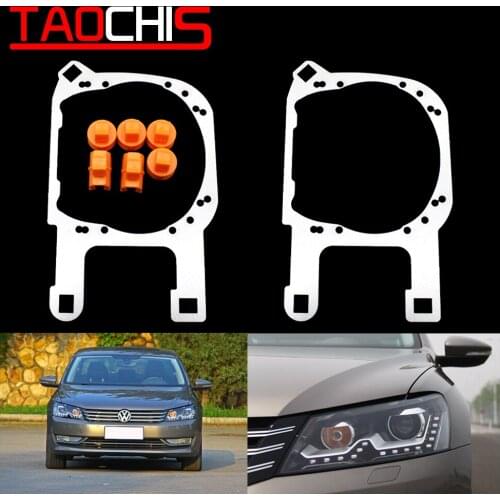 Taochis Car-Styling frame adapter module DIY Bracket Holder for VW Volkswagen Passat 2011 Type Hella 3 5 Projector lens