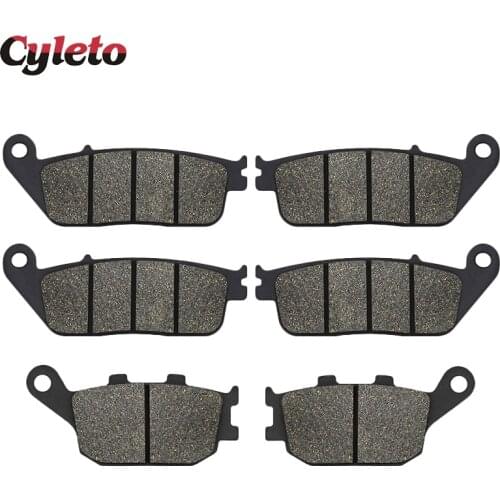 Cyleto Front Rear Brake Pads for Honda 599 CB600 CB600F Hornet CBF600 CBF 600 CBR600 CBR 600 F3 CB 750 Seven Fifty CBF1000 92-11