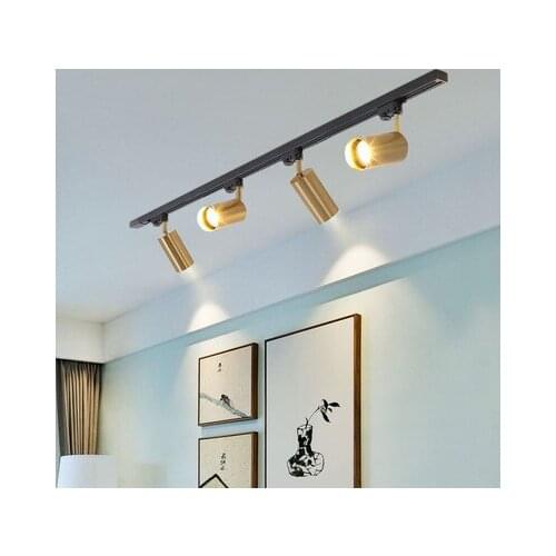 Modern Golden Ceiling Lights Wrought Aluminium LED Ceiling Lamps Rail Track Lamps For Living Room Kitchen Home Lighting Fixtures