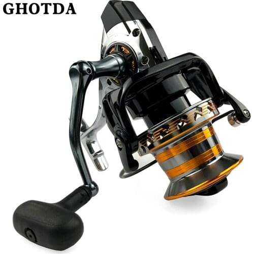 Spinning Reel 13BB Metal Spool Saltwater Fishing Reel for Long Distance Shoot Surfcasting Fishing Pesca 9000 10000 12000