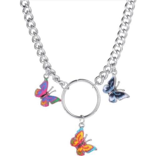 Explosive fashion pendant butterfly necklace ladies wear jewelry