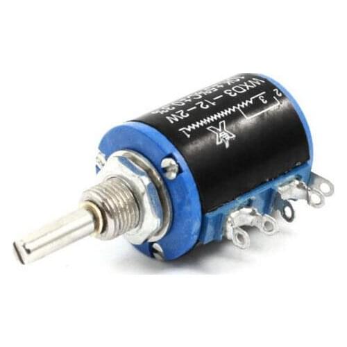 WXD3-12 10K Ohm 2W Rotary Wirewound Multiturn Taper Pot Potentiometer