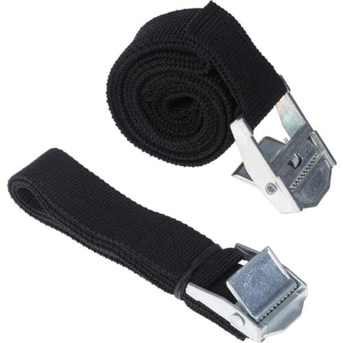 1/2/3/5M*25MM Car Tension Rope Tie Down Strap Strong Ratchet Belt Nylon Car Luggage Bag Cargo Lashing Strap Color Random cn