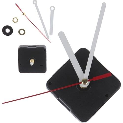 1 Set DIY Silent Classic Silver Quartz Watch Wall Clock Movement Mechanism Parts