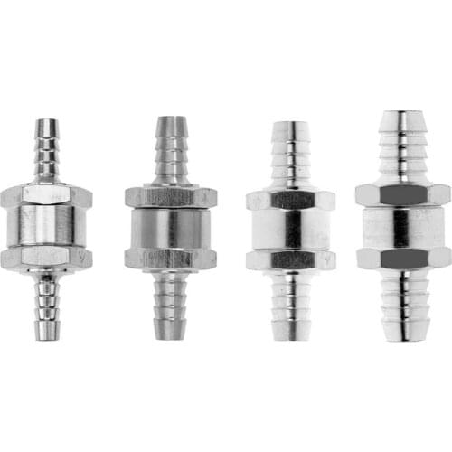 Aluminum Alloy Fuel Non Return Check Valve One Way Petrol Diesel 6/8/10/12MM Vehicle Check Valve for car Boat helicopter