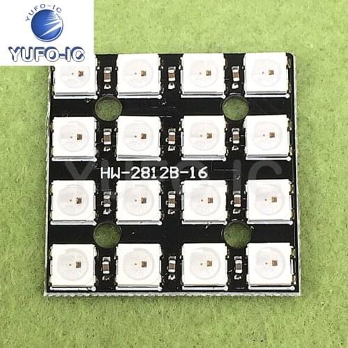 Free Ship 1PCS WS2812B-4 * 4-Bit RGB Full Color LED Drive 16-Bit Lights Boards (D4B6)
