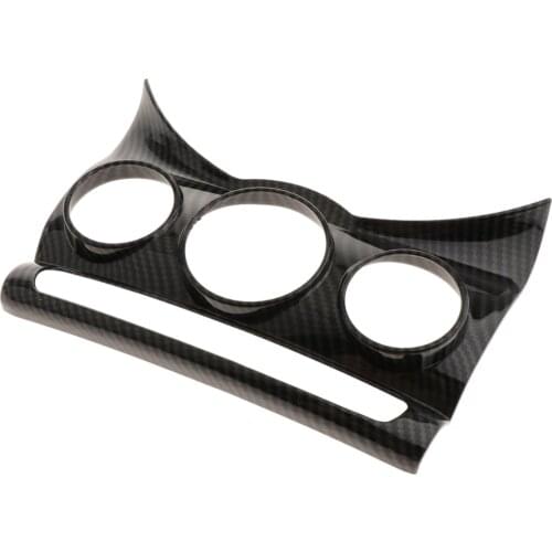 ABS Plastic Central Console Air conditioning Volume Control Panel Cover Trim carbon fiber style For MINI Cooper F55 F56 F57