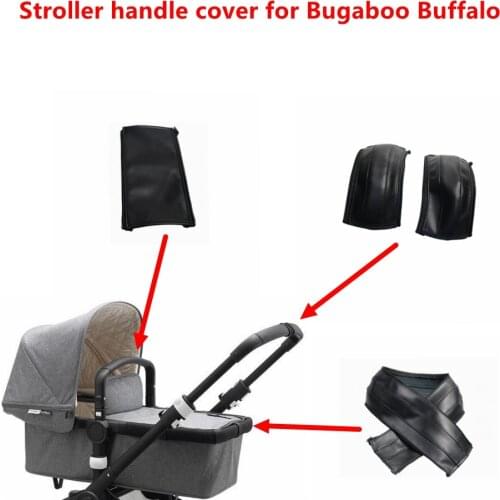 4Pcs Leather Bar Covers Fit For Bugaboo Buffalo Stroller Pram Handle Sleeve Case Armrest Protective Cover Stroller Accessories