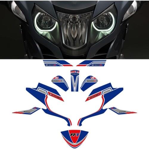 For BMW R1200RT R1200 RT Tail Panniers Luggage Case Trunk TankPad Protector Guard Knee Fairing Fender Stickers Emblem Badge Logo