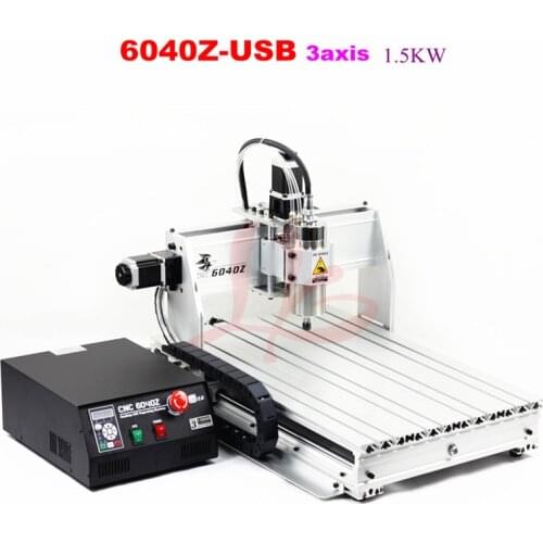 CNC Router 6040Z-USB 3axis Drilling and Milling Machine for Wood Granite Plastic
