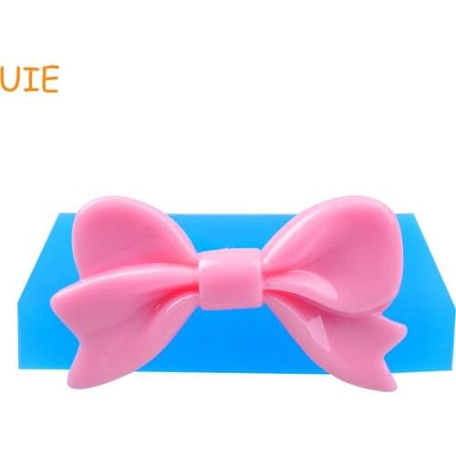 FYL595U 56.1mm Ribbon / Bow Flexible Silicone Mold - Bowknot Mould Cake Topper, Fondant, Resin Jewelry DIY, Chocolate, Icing Wax