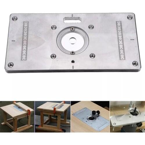Gate Tool 235mmx118mm Aluminum Router Table Insert Plate For Woodworking Engraving Machine