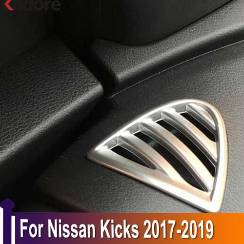 For Nissan Kicks 2017 2018 2019 ABS Matte Air Vent Outlet Cover Trim Decoration Molding Car Styling Interior Accessories