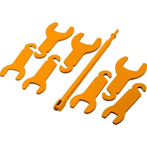 Set of Pneumatic Fan Clutch Wrench Removal Tool Kit for Ford / GM / Chrysler