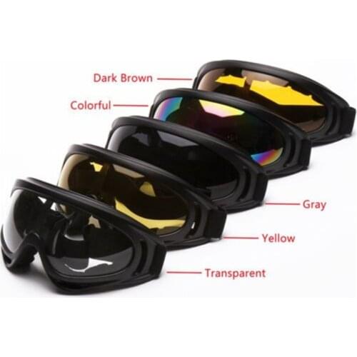 Motorcycle Goggles Outdoor Sports X400 Ski Goggles Shooting Glasses Mountaineering Windproof Skateboard 5 colors available