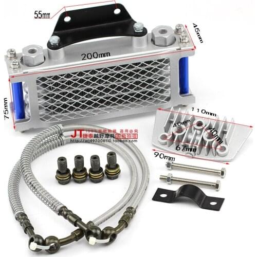 Motorcycle Small Monkey Motorcycle Adapted Fitting Oil Cooler Heat Radiator Leave You In Notes Of Color You Need