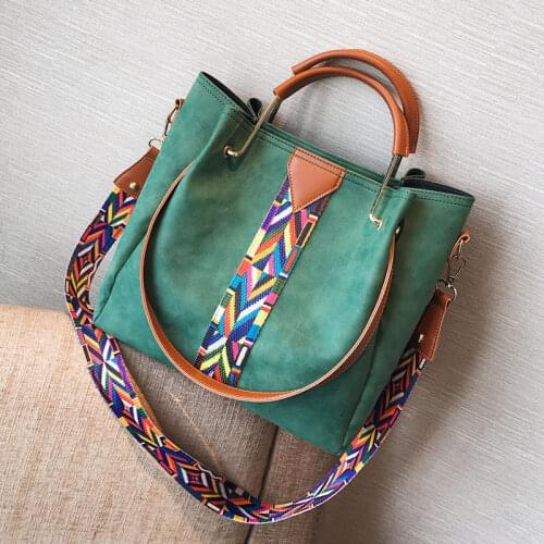 2021 new ladies pu leather solid color mother-in-law bag soft face wide shoulder strap women bag shoulder bag diagonal bag