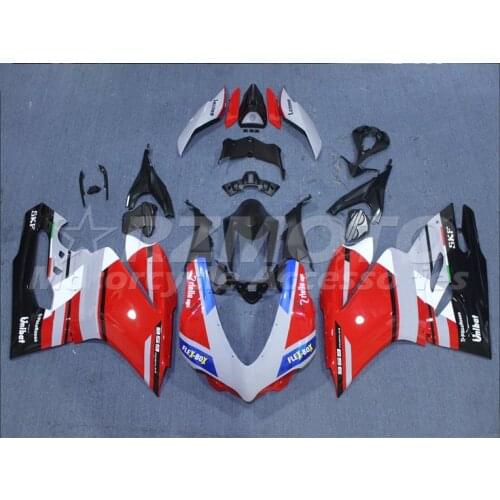 New ABS Plastic Shell Motorcycle Fairing kit Fit For Ducati 959 1299 Panigale 2015 2016 2017 2018 Bodywork Set Red White