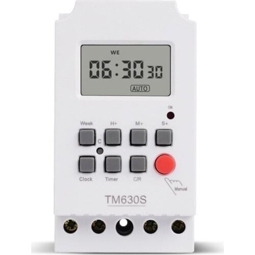 12V Large Screen Digital Displaying Programmable Timer Second Control Time Kitchen Lamp Automatic Cycle Switch Power Controller