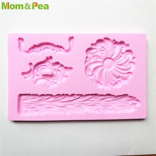 MPA2302 Flower Keyhole Shaped Silicone Mold Gum Paste Chocolate Ornamental Fondant Mould Cake Decoration Tools