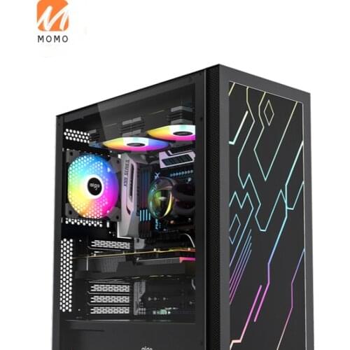 Assembled Desktop Computer Full-Side Transparent ATX Large Host Power 360 Water-Cooled Personalized Empty Shell
