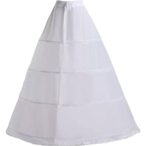 Bride Wedding Dress Hoops Skirt Support Lady Girls Party Prom Ball Dress Inner Substrate Petticoat Long Underskirt