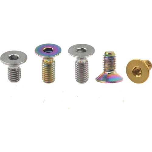 Titanium bolts M3x 6 8 10 15mm Countersunk Allen Head Hexagon Socket Titanium Screws Fastener 6pcs