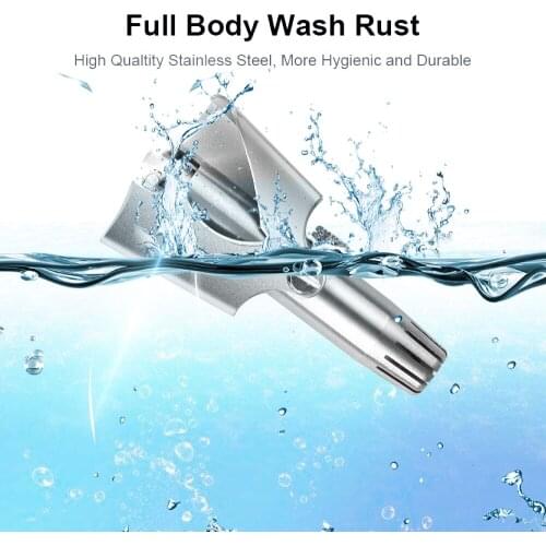 Nose Trimmer Nose Tentacle Shaver Washable Nose and Ear Hair Trimmer Stainless Steel Manual Trimmer for Men