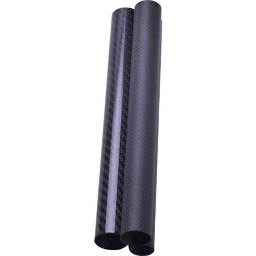 4PCS CarBon Fiber Tube Length 250mm Diameter 9mm 10mm 12mm For RC Model Aircraft Drone Accessories