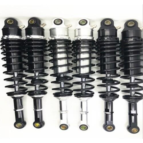 Universal 380mm 7mm spring Motorcycle nitrogen Shock Absorber Suspension for honda yamaha suzuki all Black Silver