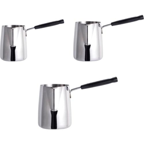 Long Handle Wax Melting Pot DIY Candle Soap Melts Pot Scented Wax Melts Metal Coffee Toroid Pitcher Latte Milk Frothing Jug