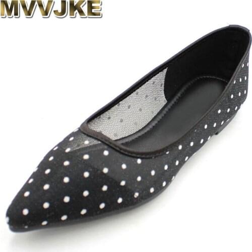 MVVJKE Fashion Brand Shoes Women Pointed toe Flat Casual Shoes Womens Flats Laides Brand Black Footwear