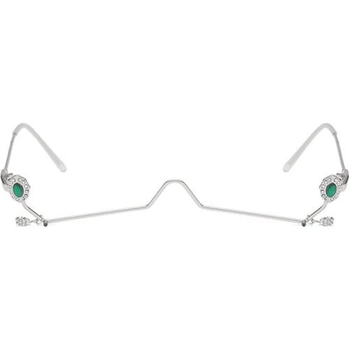 Women Fashion Electroplate Accessories Glasses Frame Girls live broadcasting Anchorwoman Camgirl Diamond Prop Eyeglasses N5