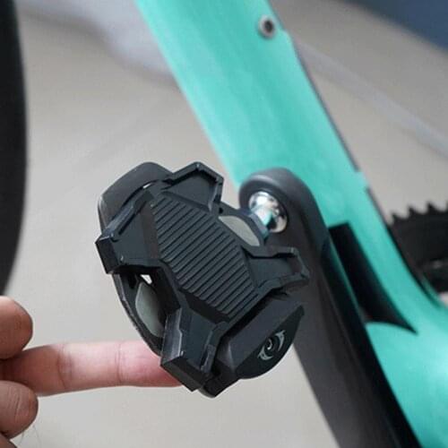 1 Pair Bike Self-locking Pedal Anti Slip Wear Resistance Fade-less Road Bike Mountain Bike Clipless Pedal for Bicycle