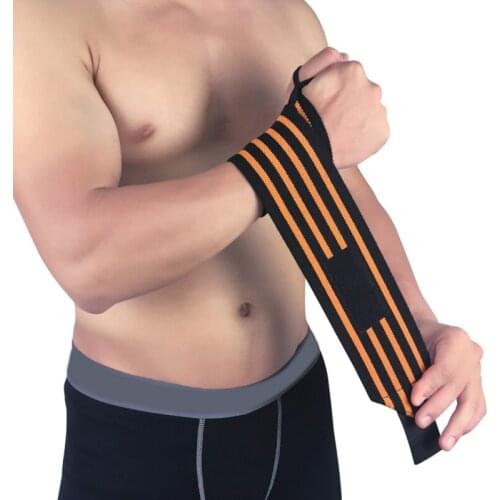 1Pcs Fitness Wrist Wraps Straps Gym Gloves Weightlifting Sports Wristband Wrist Bracer Support Hand Bands With wristband