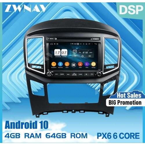 2 din IPS screen Android 10.0 Car Multimedia player For Hyundai H1 Grand Royale I800 video audio radio stereo GPS navi head unit