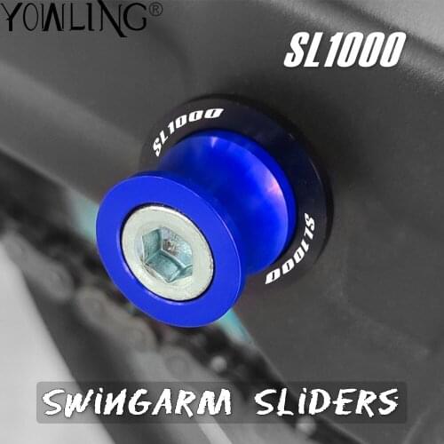 6MM Motorcycle Accessories CNC Aluminum Swingarm Spools Slider Stand Screws For APRILIA SL1000 SL 1000 2000 2001 2002 2003 2004