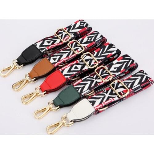 75-140cm Stripe Crossbody Handbag Detachable Replacement Shoulder Strap Webbing Gold Lobster Bag Belts Accessories