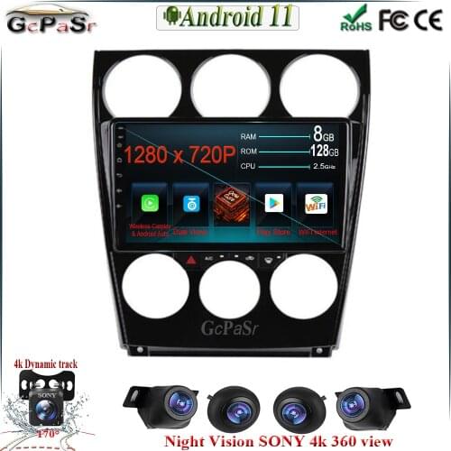 9'' Android 11 Car Radio Player for Mazda 6 2004-2014 Car Multimedia Video player GPS Navigation BT WIFI