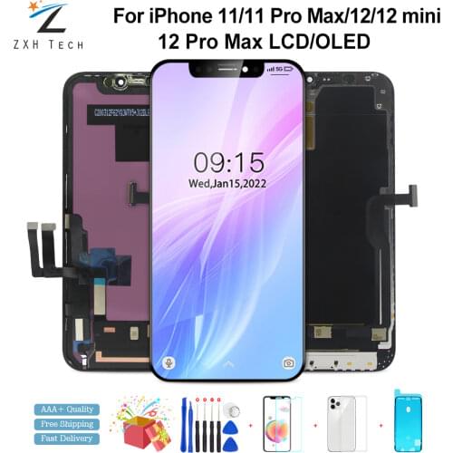 AAA+++ OEM OLED For iPhone 11 Pro Screen Replacement For iPhone 11 Pro Max OLED LCD Display True Tone 3D Force Touch Free Ship