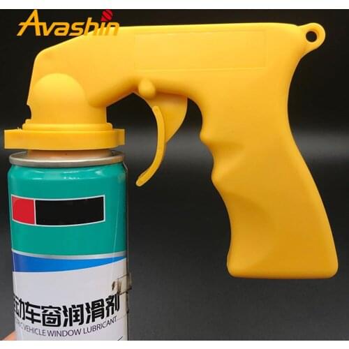 Spray Adaptor Paint Care Aerosol Spray Gun Handle with Full Grip Trigger Locking Collar Maintenance Repair Tool Adaptor Paint