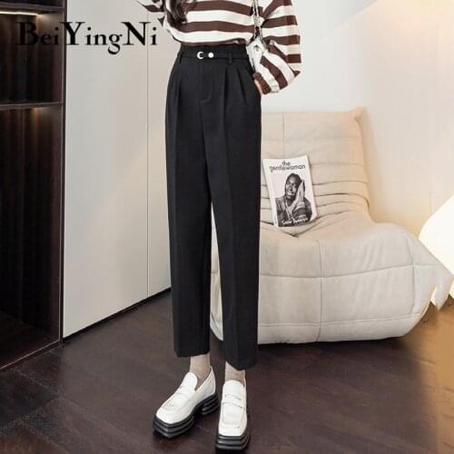 BEIYINGNI Women's Trousers Harem Pants